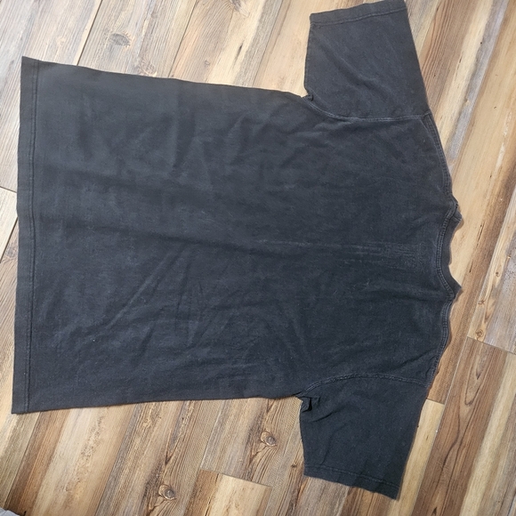 Tall T Be Cool Black Graphic Tee with Green and Yellow Accents - Picture 5 of 5